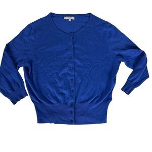 Hobbs Cobalt blue Silk Blend cardigan size 12